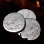 Romeinse Republiek. Mark Antony 83-30BC- Lot of three