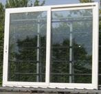pvc schuifraam , schuifdeur , pui 277 x 228 creme ral 9001, Doe-het-zelf en Bouw, Kunststof, Gebruikt, 225 cm of meer, Ophalen of Verzenden