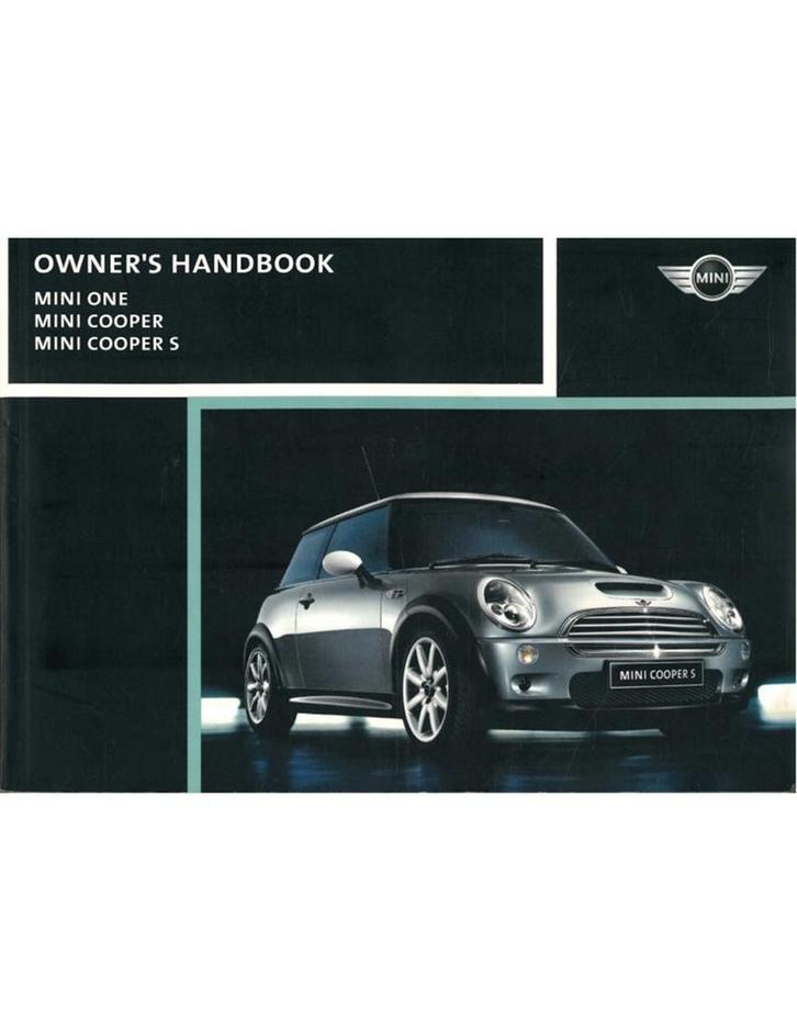 2002 MINI ONE COOPER S INSTRUCTIEBOEKJE ENGELS, Auto diversen, Handleidingen en Instructieboekjes, Ophalen of Verzenden