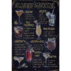 Wandbord reclamebord schild Classic Cocktail bord, Verzenden, Huis en Inrichting