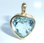 Hanger - 14 karaat Geel goud - 6.70ct. tw. Aquamarijn -