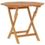 Tuintafel Teak Inklapbaar | 85x85 | OP = OP | 46% Korting, Tuin en Terras, Verzenden, Nieuw, Vierkant, Teakhout