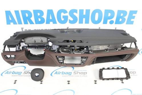 AIRBAG KIT – TABLEAU DE BORD M CUIR BRUN/NOIR COUTURE HUD BM, Auto-onderdelen, Dashboard en Schakelaars