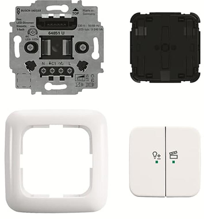 ABB Busch Free Home Draadloze Flex Dimmer Set Reflex 214 -, Doe-het-zelf en Bouw, Bouwverlichting, Verzenden