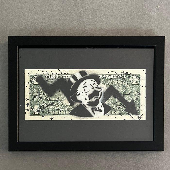 WhyCreationz (XX-XXI) - Market Crash Mr Monopoly x Dollar, Antiek en Kunst, Kunst | Designobjecten