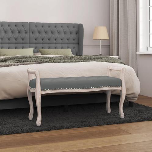 vidaXL Bankje 110x45x60 cm stof donkergrijs, Huis en Inrichting, Overige Huis en Inrichting, Nieuw, Verzenden