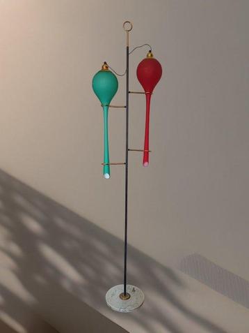 Staande lamp - Muranoglas - Attribuita Stilnovo