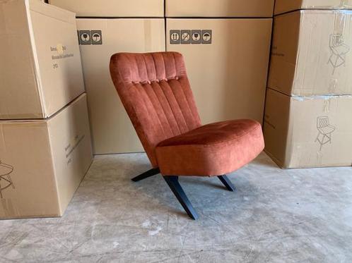 Veiling - Fauteuil Denzi - Velours - Velvet - Koper - Bruin, Huis en Inrichting, Fauteuils