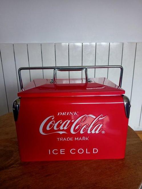 Koelkast - Staal - Nooit coca cola vintage, Antiek en Kunst, Antiek | Wandborden en Tegels