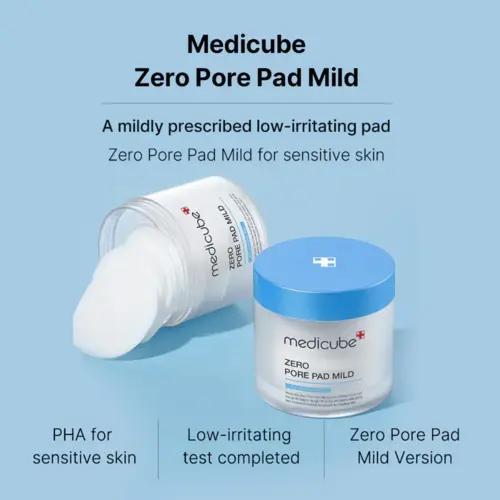 Medicube Zero Pore Mild Pad (Toners), Handtassen en Accessoires, Uiterlijk | Haarverzorging, Gel, Wax, Haarlak of Mousse, Nieuw