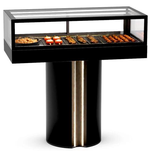 Warmhoudvitrine | INTEGRA T | Zwart | 60°C/70°C |, Zakelijke goederen, Horeca | Keukenapparatuur, Nieuw in verpakking, Verzenden