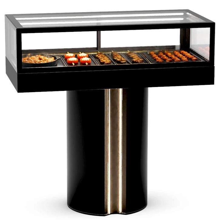 Warmhoudvitrine | INTEGRA T | Zwart | 60°C/70°C |, Zakelijke goederen, Horeca | Keukenapparatuur, Nieuw in verpakking, Verzenden