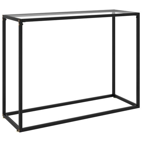 vidaXL Table console Transparent 100x35x75 cm Verre, Huis en Inrichting, Tafels | Salontafels, Verzenden