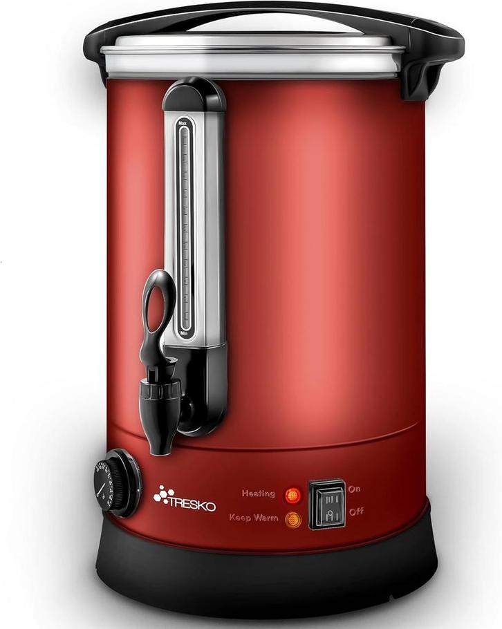 Weckketel - Inmaakketel - Gluhweinketel - 6,8L - Rood - TRES, Maison & Meubles, Cuisine | Casseroles & Poêles, Envoi