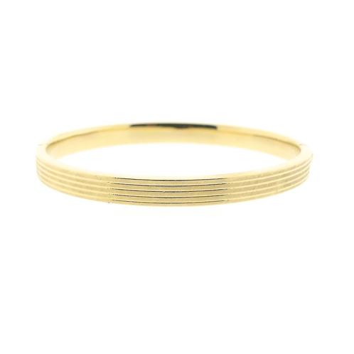 Vintage gouden slavenarmband | Ø 60 mm (tijdloos sieraad), Handtassen en Accessoires, Armbanden, Overige kleuren, Gebruikt, Goud