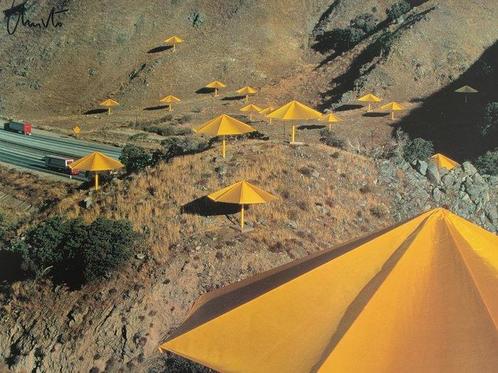 Christo & Jeanne-Claude (1935-2020) - The Umbrellas USA,, Antiek en Kunst, Antiek | Overige Antiek