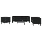 vidaXL 3-delige Loungeset Chesterfield met bolsters fluweel, Huis en Inrichting, Verzenden, Nieuw