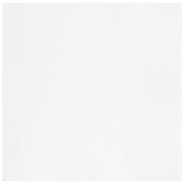 Witte Servetten 33cm 50st, Hobby en Vrije tijd, Feestartikelen, Nieuw, Verzenden