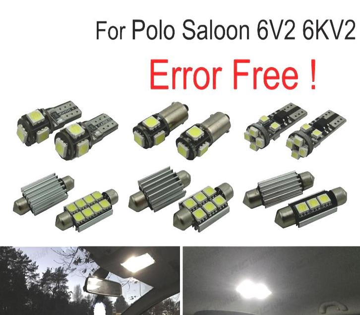 Kit 11 Ampoules Led Intérieur Pour Volkswagen Vw Polo Classi, Auto-onderdelen, Verlichting, Verzenden
