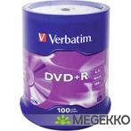Verbatim DVD+R 16X 100st. Cakebox, Informatique & Logiciels, Verzenden
