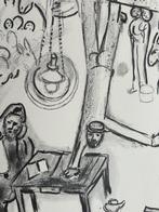 Marc Chagall (1887-1985) - Révolution - Estampe en noir et