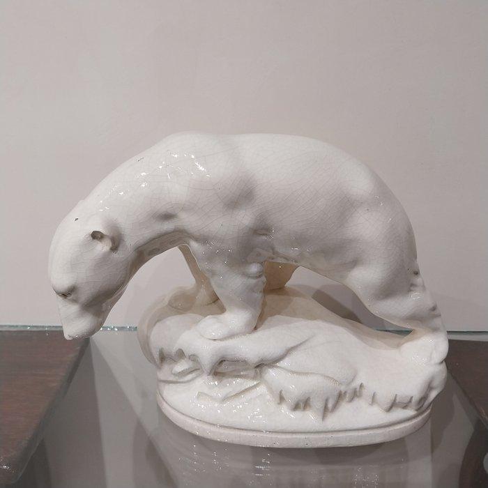 Daprès DAX - sculptuur, Ours Polaire - 18 cm - Keramiek -, Antiek en Kunst, Antiek | Glaswerk en Kristal