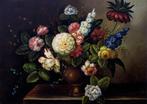 Scuola Italiana (XIX) - Natura morta con fiori - NO RESERVE, Antiek en Kunst, Kunst | Schilderijen | Klassiek