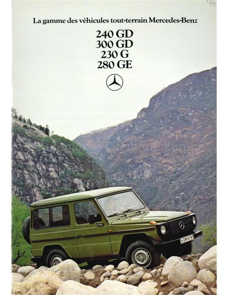 1979 MERCEDES BENZ G KLASSE BROCHURE FRANS, Livres, Autos | Brochures & Magazines