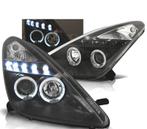 PHARES POUR TOYOTA CELICA T23 99-05 LED ANGEL EYES NOIR, Autos : Pièces & Accessoires, Verzenden