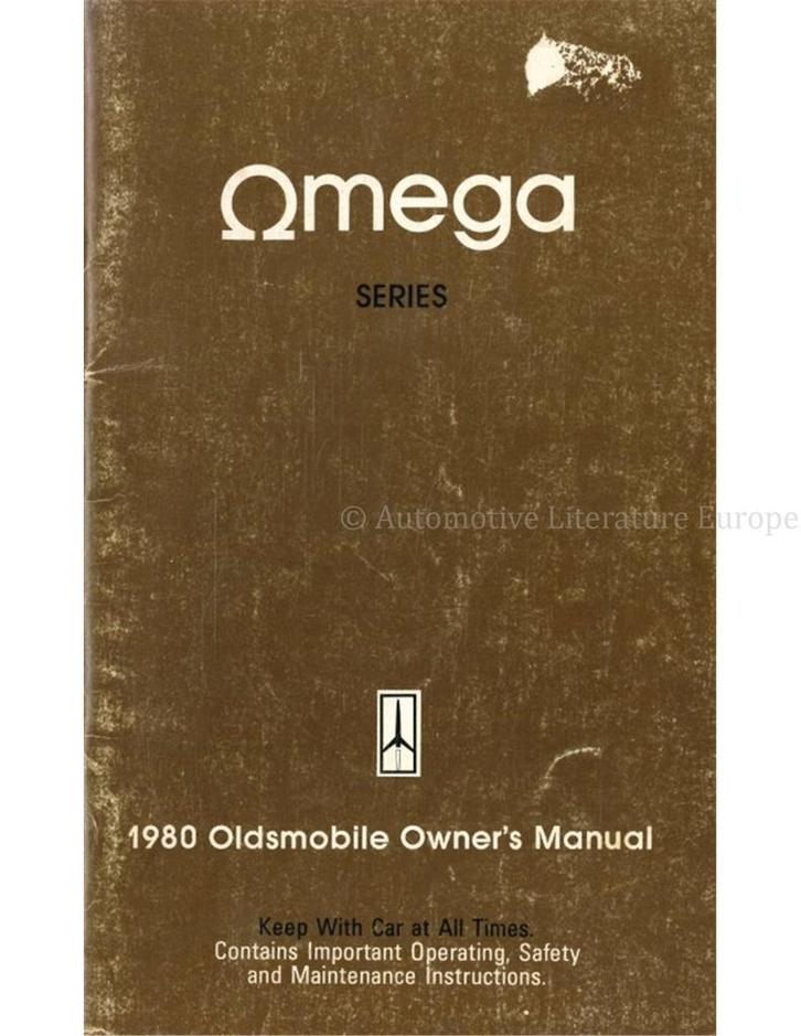 1980 OLDSMOBILE OMEGA INSTRUCTIEBOEKJE ENGELS, Auto diversen, Handleidingen en Instructieboekjes