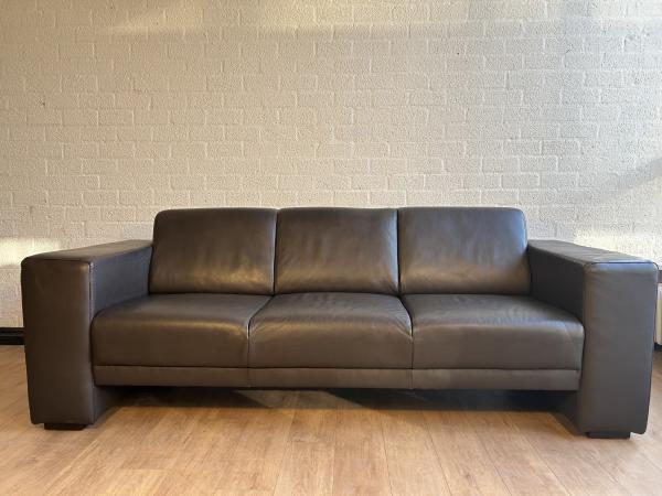 Veiling - Lederen Rolf Benz Driepersoonsbank, Huis en Inrichting, Zetels | Zetels