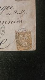 Suisse 1862 - Enveloppe caricature militaire, Postzegels en Munten, Postzegels | Europa | België, Gestempeld