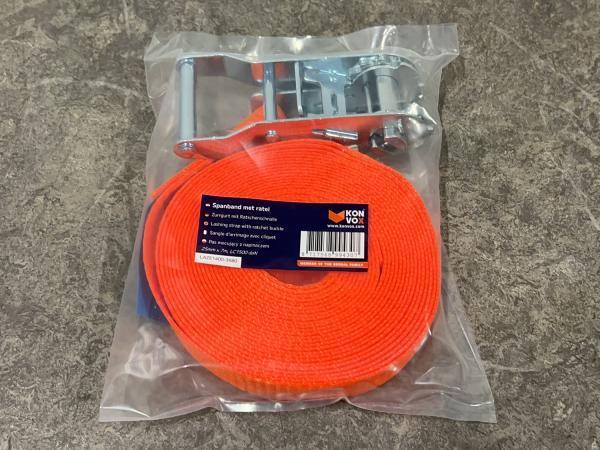 Veiling - 5x Konvox spanband met ratel 25mm x 7m, Auto diversen, Aanhangwagen-onderdelen, Nieuw