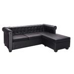 vidaXL Canapé Chesterfield en forme de L cuir, Huis en Inrichting, Verzenden