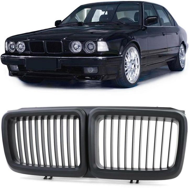 Grill mat zwart BMW 7 serie E32 model 1986 - 1994 B9648, Auto-onderdelen, Carrosserie, Nieuw, Herkomst onderdeel bekend, BMW