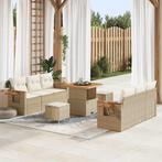 vidaXL Tuinbank Set 9 pcs beige en crèmekleurig 80 x 80 x 71, Tuin en Terras, Verzenden, Nieuw