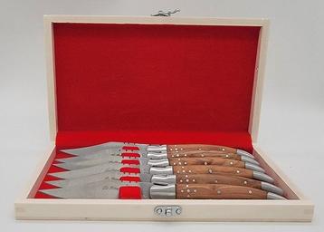 Laguiole Bougna - Ensemble de couteaux de table (6) - Bois