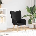 vidaXL Ontspanningsstoel Zwart 62 x 67 x 95.5 cm Stof, Huis en Inrichting, Fauteuils, Verzenden, Nieuw