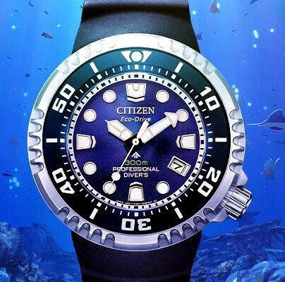 Citizen - Promaster Professional Divers Blue Ice Eco Drive, Handtassen en Accessoires, Horloges | Heren