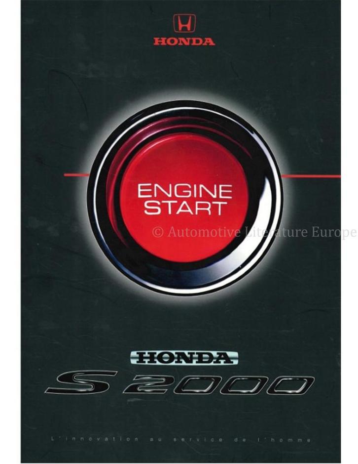 2000 HONDA S2000 BROCHURE FRANS, Boeken, Auto's | Folders en Tijdschriften