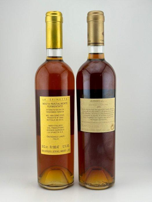 1999 La Spinetta Spinetta Oro & 2001 Antinori, Muffato della, Verzamelen, Wijnen