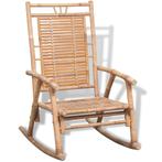 vidaXL Chaise à bascule en bambou, Verzenden