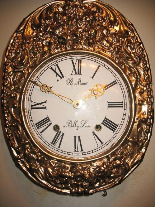 Horloge comtoise Baroque Bronze, Cuivre, Émail, Fer -, Antiek en Kunst, Antiek | Klokken