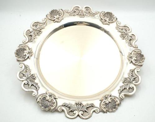 Decoratief dienblad - Portugal - d.20x2.5cm, Antiek en Kunst, Antiek | Zilver en Goud