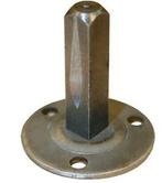Intersteel METALEN ONDERPLAAT MET VASTE VIERKANTSTIFT 8X35MM, Ophalen of Verzenden, Nieuw