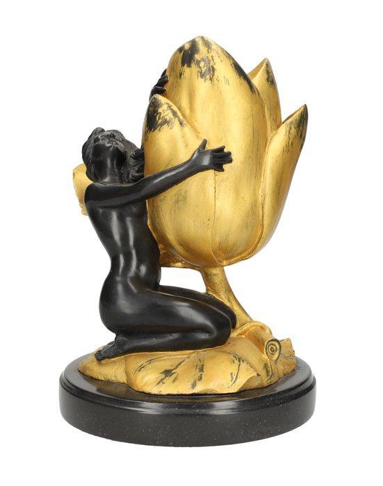 Kaarsenhouder - Brons, Marmer, Antiek en Kunst, Curiosa en Brocante