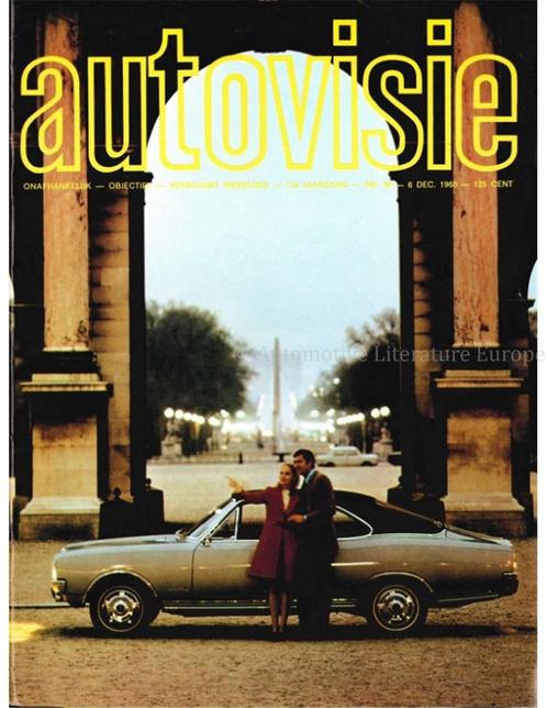 1968 AUTOVISIE MAGAZINE 49 NEDERLANDS, Livres, Autos | Brochures & Magazines