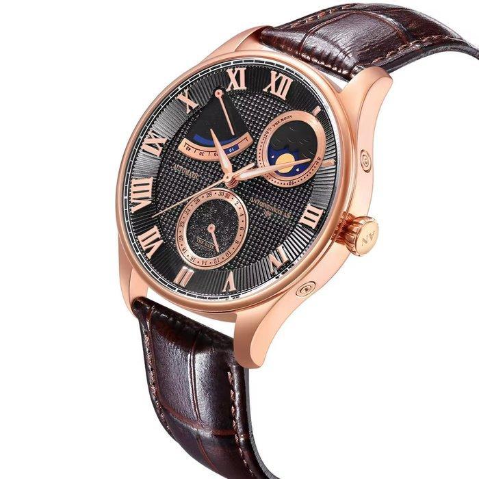 Antoine Nicolas 1986 - Londra Moon Phase - Zonder, Handtassen en Accessoires, Horloges | Heren