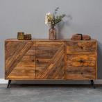 Dressoir Mangohout Fiona 145 cm, Huis en Inrichting, Kasten | Dressoirs, Verzenden, Nieuw, Overige houtsoorten, Industriële meubels