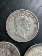 France. Louis Philippe I. 5 Francs 1831-D, 1831-K en 1831-W, Postzegels en Munten